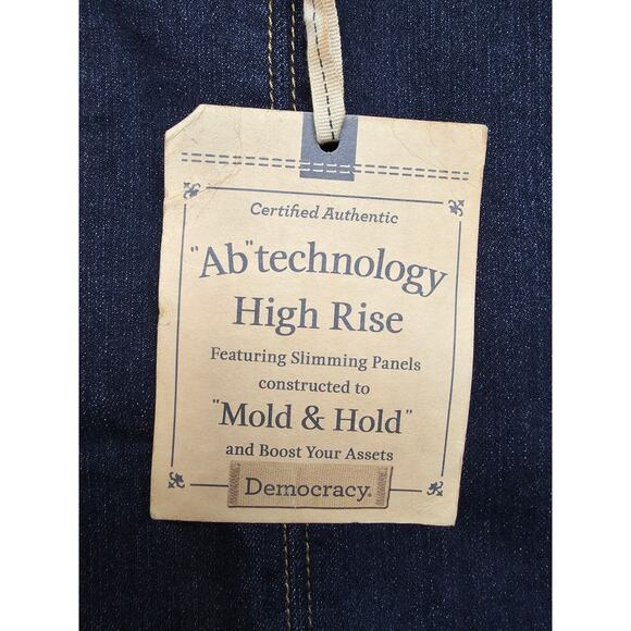 Democracy Ab Technology Booty Lift Jeans High Rise Wide Leg Stretch Sz 12 NWT - Picture 3 of 9